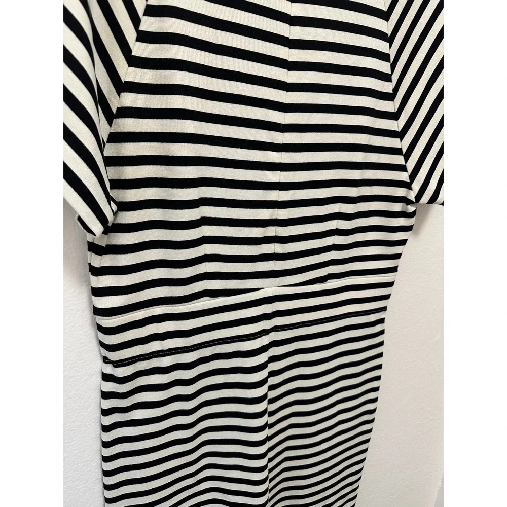 Madewell Striped Short Sleeve Dress Casual Everyday Womens Size 10 - Picture 8 of 8